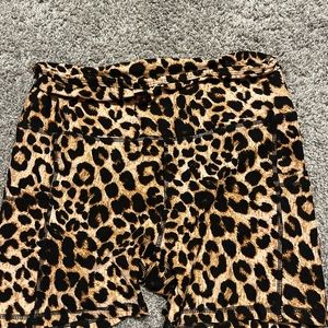 Cheetah Biker Shorts